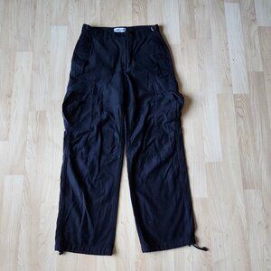 TNA black cargo pants, joggers
